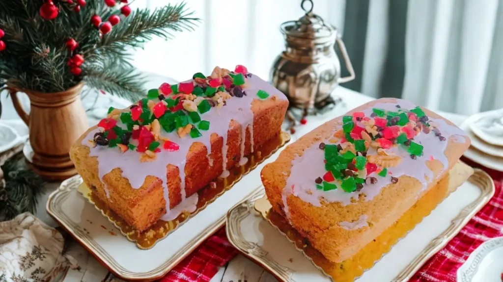 Molde de  Q Ingles Con Glasé Navideño 