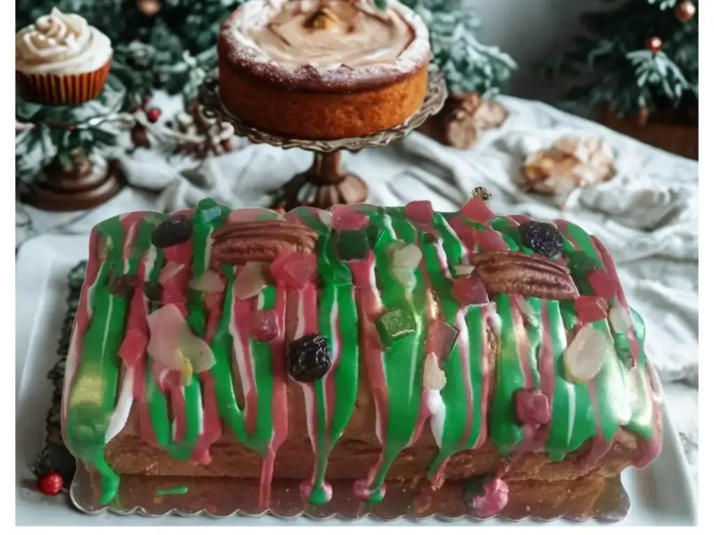 Queque Ingles Con Glasé Navideño 