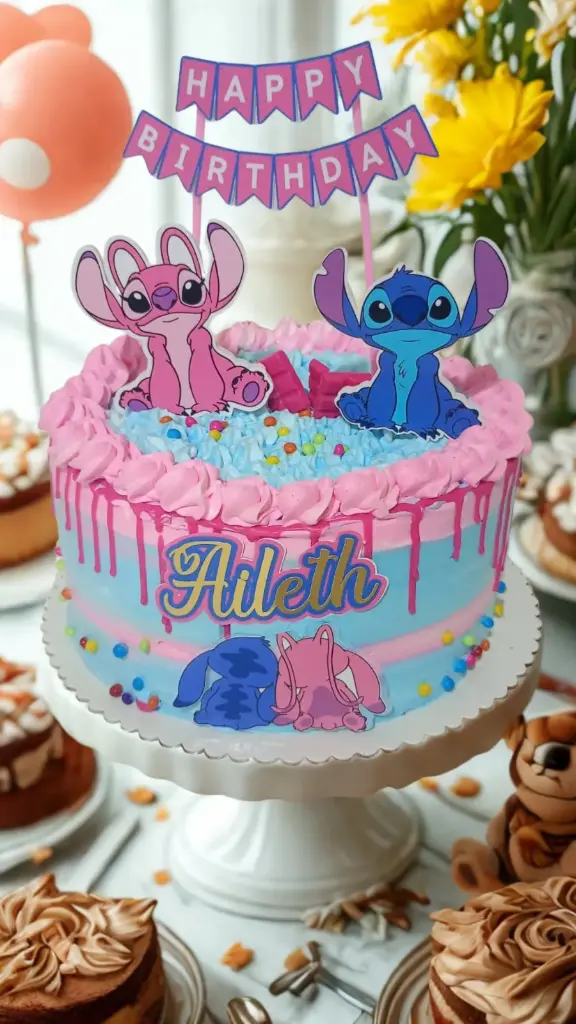 Torta  Temática de Stich 