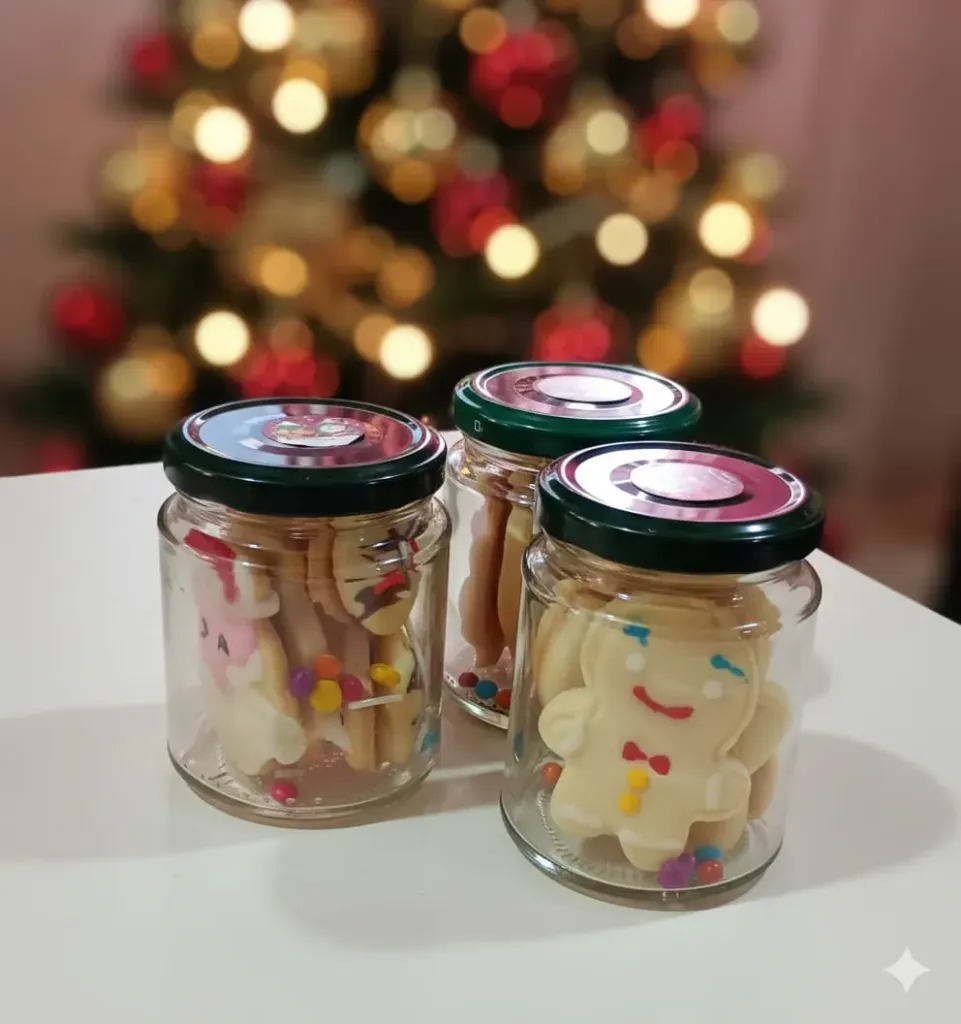 Alfajores navideños pote 6 un