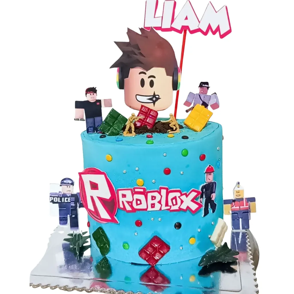 Tortita de roblox en masa elástica
