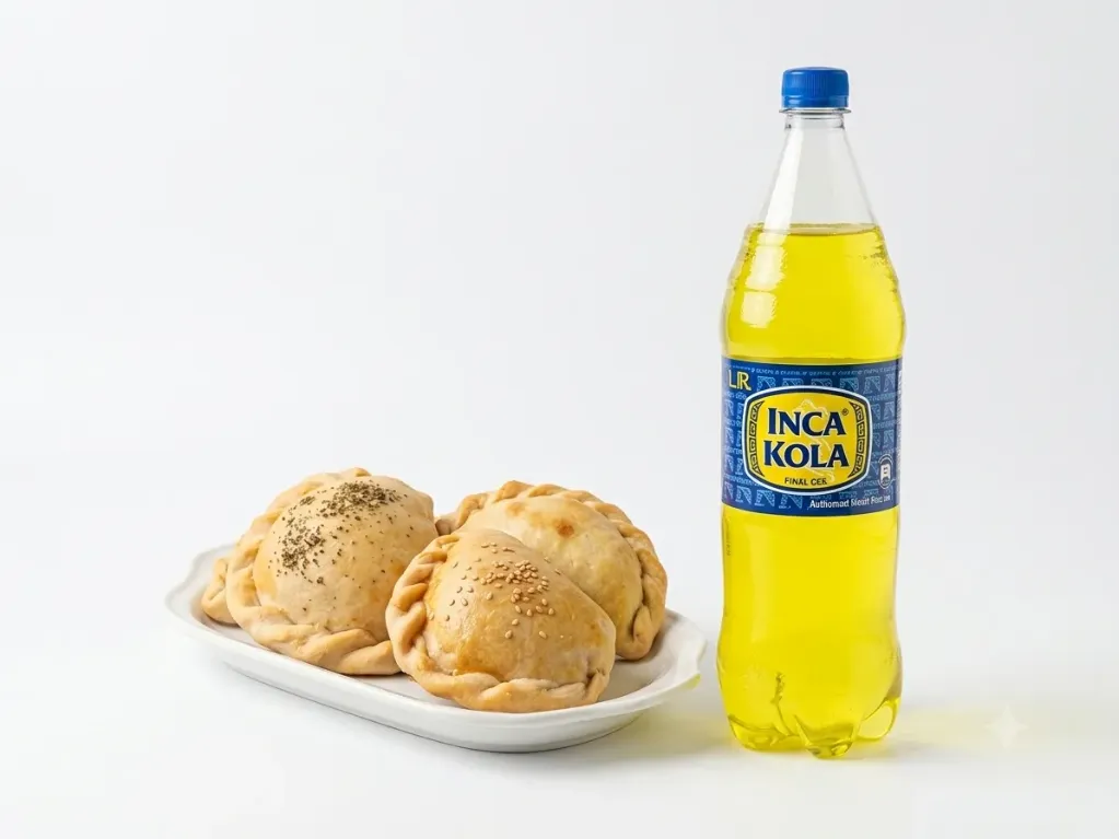 KIT WEB 3 ( EMPANADAS, CARNE, POLLO, JAMÓN + 1 GASEOSA 600 ML)